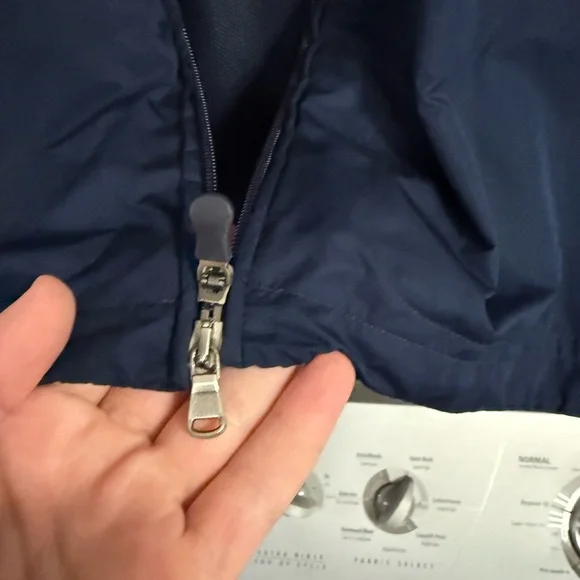 Ralph Lauren Navy Jacket with Red Polo Logo - Picture 3 of 7